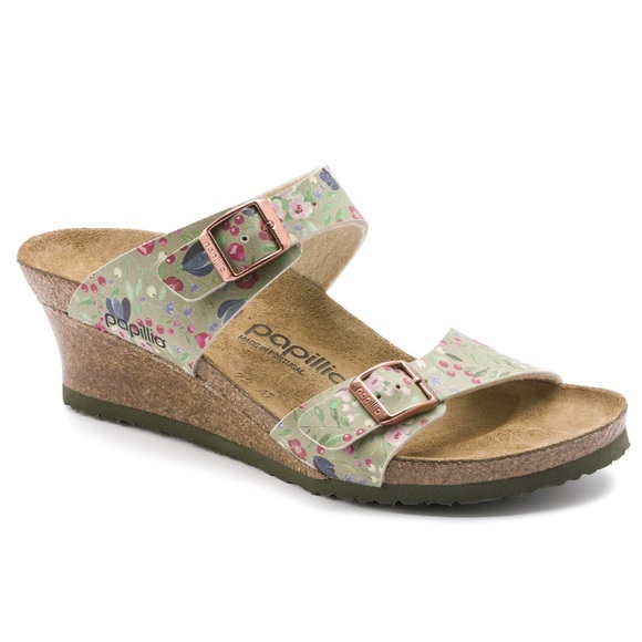 birkenstock floral shoes